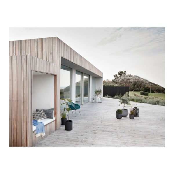 2 melnu bambusa laternu komplekts Hübsch Bamboo Garo-image-3