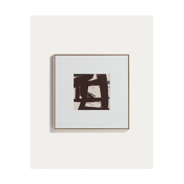 Ar rokām apgleznota glezna ar rāmi/uz audekla 60x60 cm Arilan – Kave Home-image-4