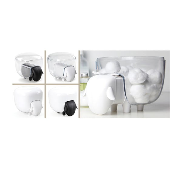 Balts daudzfunkcionāls aitas formas konteiners Qualy&CO Sheepshape Container-image-1