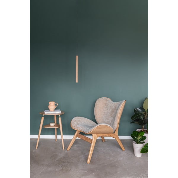 Dabīga toņa ozola masīvkoka LED piekaramā lampa no koka ø 3 cm Chimes – UMAGE-image-3