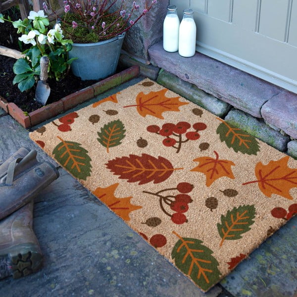 Kokosšķiedras kājslauķis 40x60 cm Autumn Leaves – Artsy Doormats-image-2