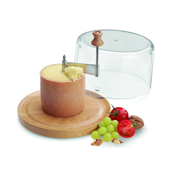 Koka siera paplāte ar vāku un griezēju Kela Planum-image-1