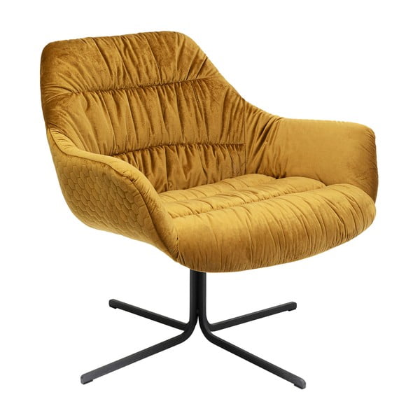 Medus dzeltens samta krēsls Kare Design Bristol
