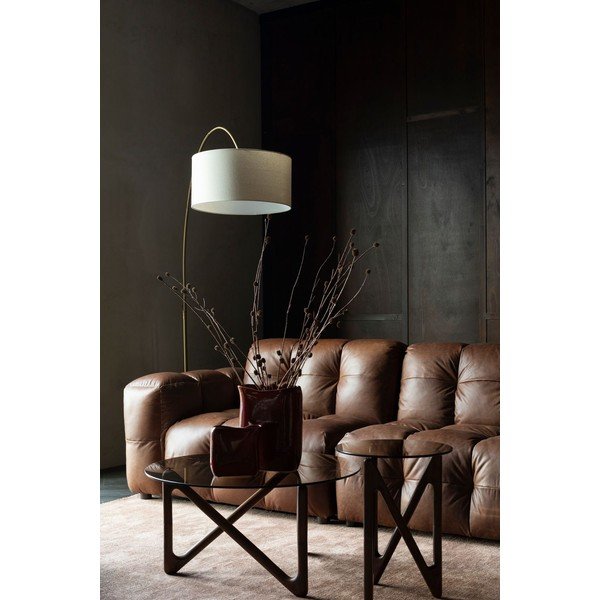 Brūns ādas modulārais dīvāns 264 cm Hackman – Dutchbone-image-1