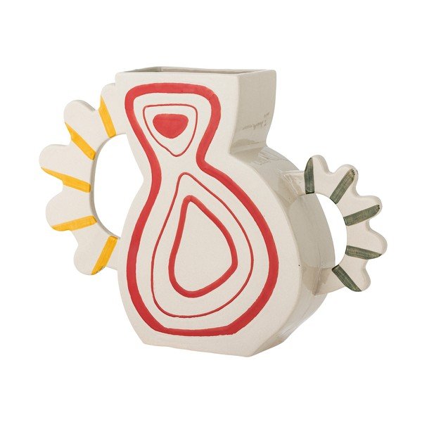 Akmensmasas ar rokām apgleznota vāze (augstums 26 cm) Samila – Bloomingville
