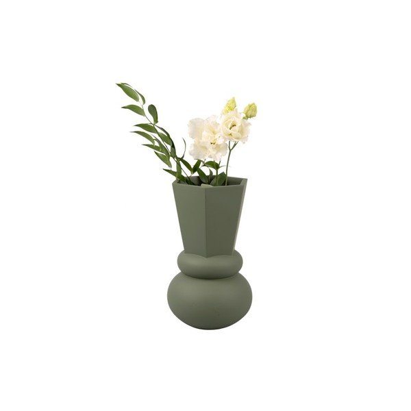 Zaļa vāze Crown – PT LIVING-image-2