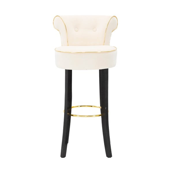 Krēmkrāsas samta bāra krēsls 96 cm Luxy – Mauro Ferretti-image-1