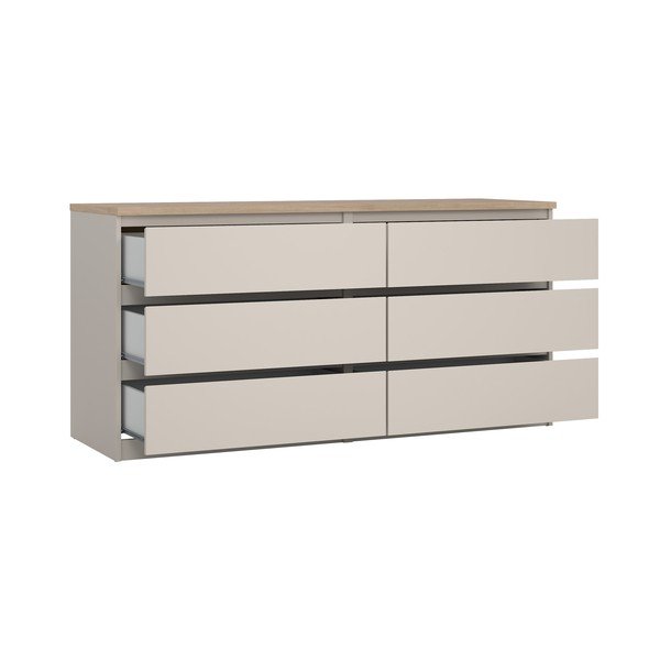 Krēmkrāsas kumode 154x76x50 cm Naia – Tvilum-image-2