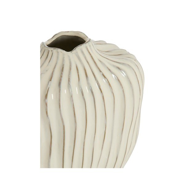 Krēmkrāsas keramikas vāze (augstums 30 cm) Vechhia – Light & Living-image-1