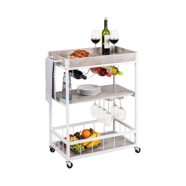 Servēšanas galds uz riteņiem 40x80 cm Rustico – Wenko-image-2