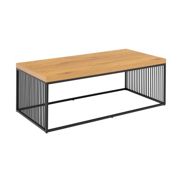 Dabīga toņa žurnālgaldiņš ar ozolkoka imitācijas galda virsmu 60x120 cm Strington – Actona-image-2