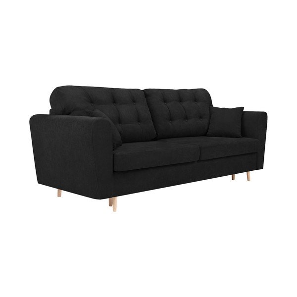 Melns trīsvietīgs dīvāns ar glabāšanas vietu Cosmopolitan Design Grenoble-image-2