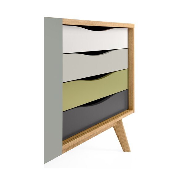 Pelēka kumode Woodman Avon-image-4