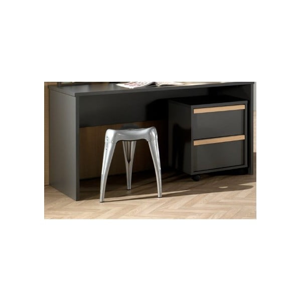 Tumši pelēks bērnu skapītis 48x60 cm London – Vipack-image-2