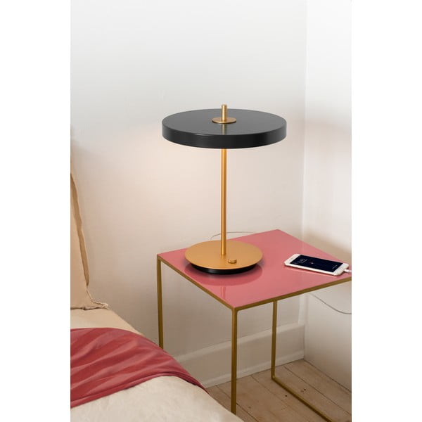 Antracīta pelēka LED galda lampa ar regulējamu spilgtumu no metāla (augstums 41,5 cm) Asteria Table – UMAGE-image-1