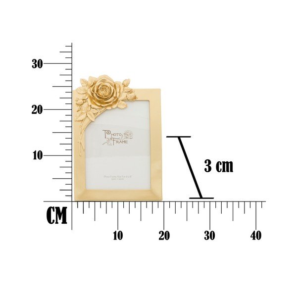 Dzeltens fotorāmis sveķu rāmī Mauro Ferretti Glam Rose, 15 x 20 cm-image-3