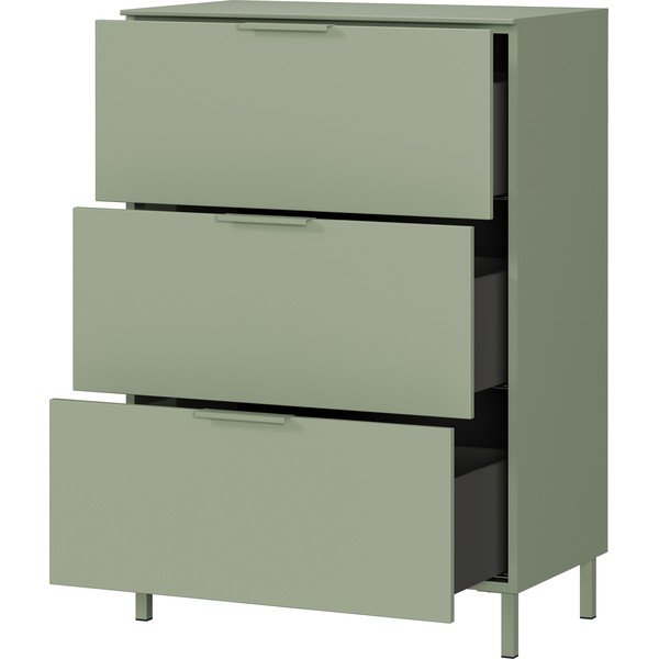 Zaļš matēts skapītis 68x98x40 cm Savoca – Germania-image-3