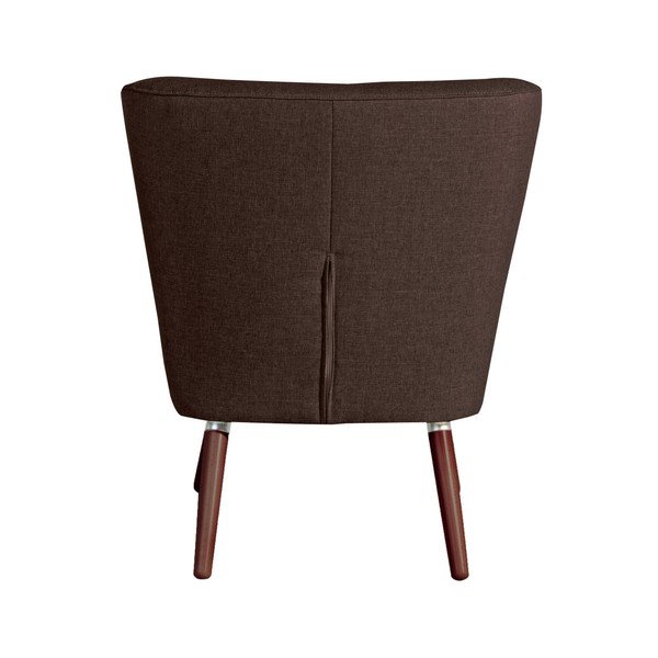 Tumši brūns Max Winzer Neele šokolādes pilns krēsls-image-1