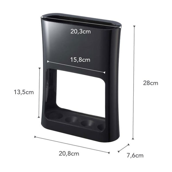 Melns lietussargu statīvs YAMAZAKI Oval-image-4