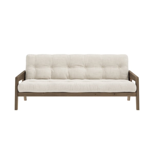Bēšs velveta dīvāns 204 cm Grab – Karup Design