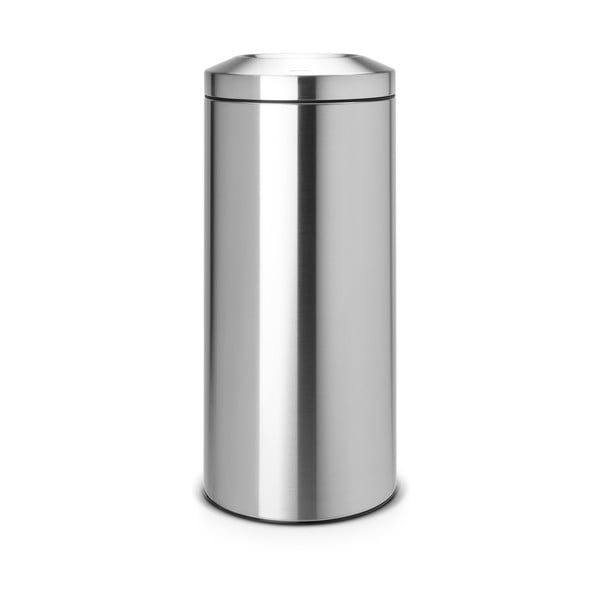Matētas sudraba krāsas tērauda atkritumu tvertne 30 l Flame Guard – Brabantia-image-3