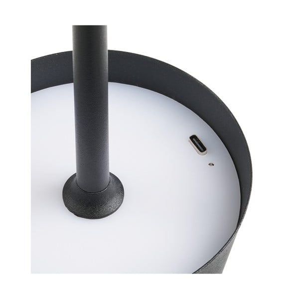 Melna LED galda lampa (augstums 37 cm) Bradford – House Nordic-image-4