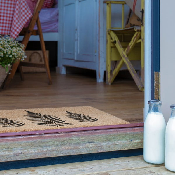 Kokosšķiedras kājslauķis 40x60 cm Fern Leaf – Artsy Doormats-image-4