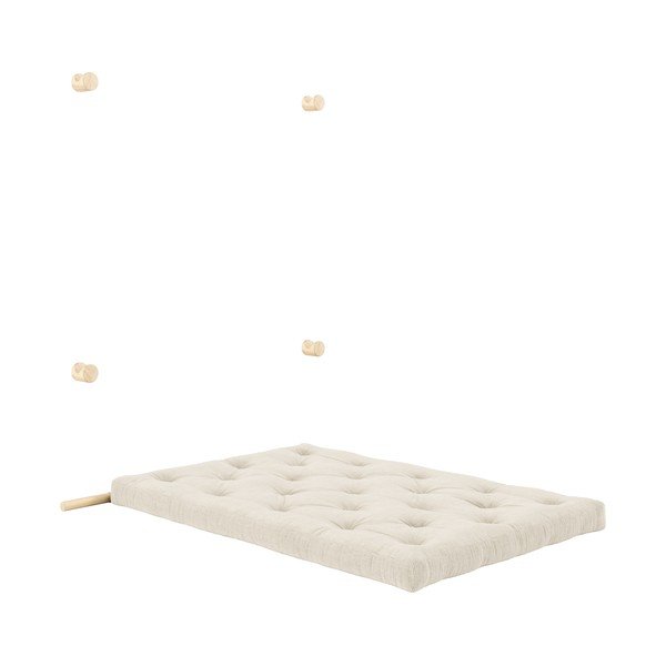 Krēmkrāsas velveta salokāms dīvāns 135 cm Hooked – Karup Design-image-4