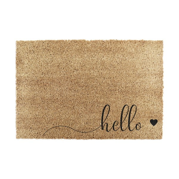 Kokosšķiedras kājslauķis 40x60 cm Hello Scribble – Artsy Doormats