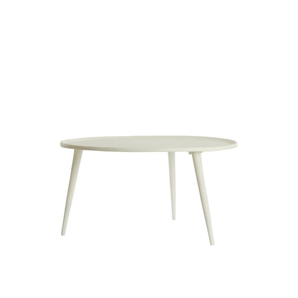 Krēmkrāsas metāla apaļš žurnālgaldiņš ø 67,5 cm Babina – Light & Living-image-1