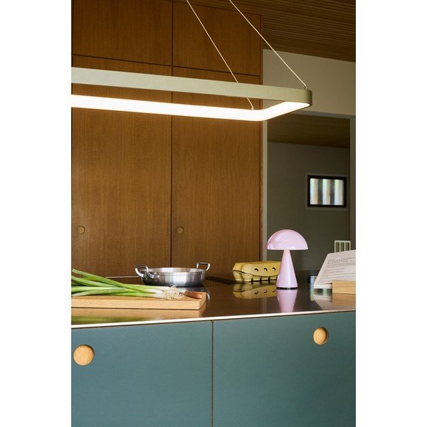 Gaiši rozā LED galda lampa ar regulējamu spilgtumu (augstums 20 cm) Mush – Hübsch-image-2