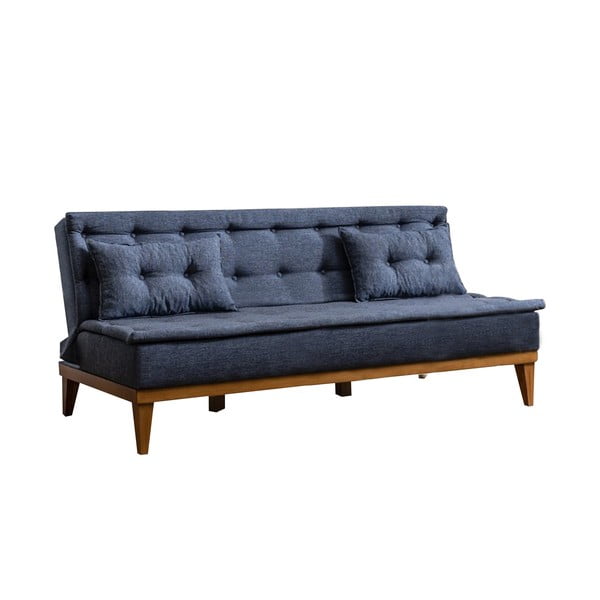 Tumši zils izvelkamais dīvāns Aristea
