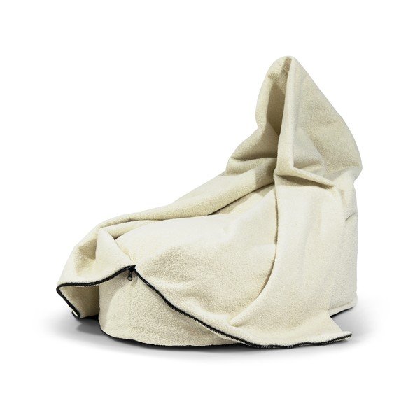 Krēmkrāsas bērnu sēžammaiss no buklē auduma Cocoon 80 – SLOWDOWN-image-3