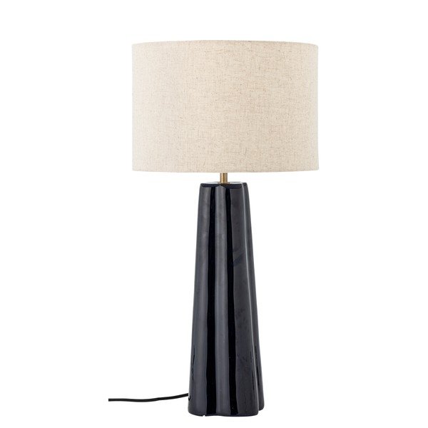 Zila/krēmkrāsas metāla galda lampa ar auduma abažūru (augstums 61 cm) Cornelie – Bloomingville