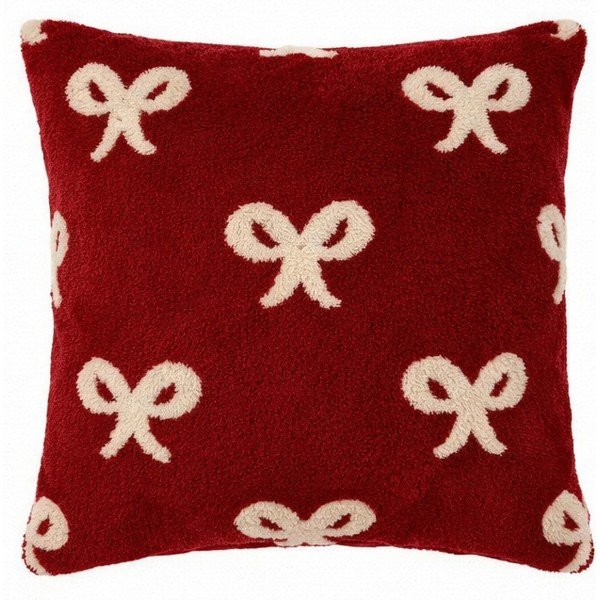 Mikroplīša dekoratīvais spilvens ar Ziemassvētku motīvu 40x40 cm XMAS – Tiseco Home Studio