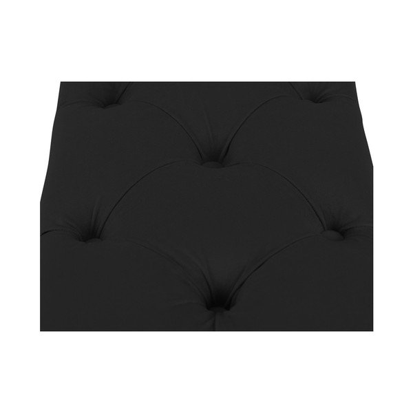 Melns otomāns ar uzglabāšanas vietu Kooko Home Manna, 47 x 180 cm-image-2