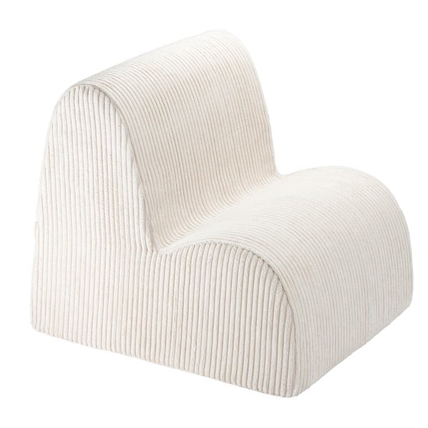 Krēmkrāsas velveta bērnu atpūtas krēsls Cloud – Wigiwama