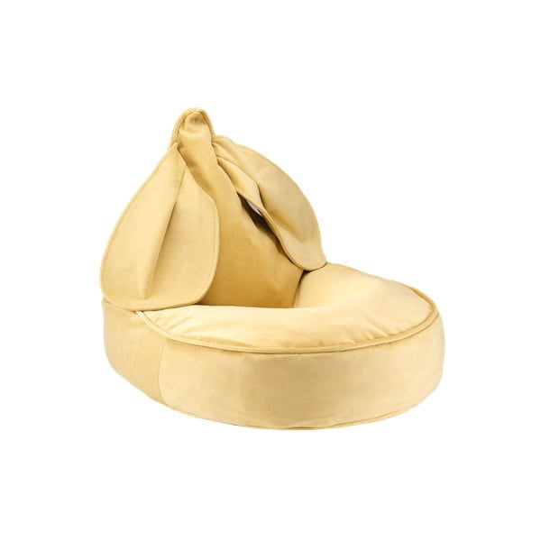 Dzeltens samta bērnu sēžammaiss Bunny – Wigiwama