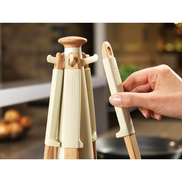 Elevate Koka karuseļveida darbarīku statīvs, bēšs-image-4