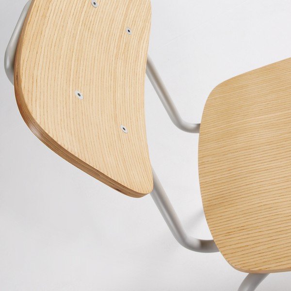 4 krēslu komplekts ar pelēku struktūru La Forma Klee-image-1