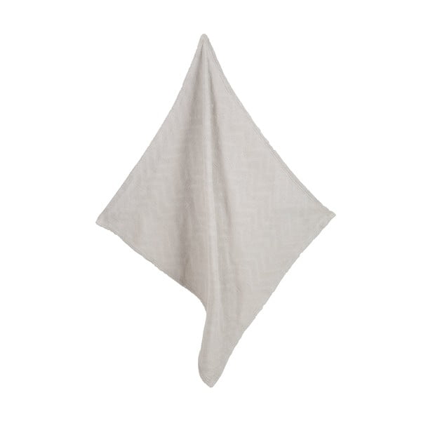 Gaiši pelēka adīta bērnu sega no organiskās kokvilnas 80x80 cm Lil Planet – Roba-image-3