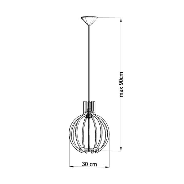 Koka griestu lampa Sollux Laranxa-image-2