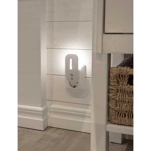 Balta LED nakts gaisma ar kustības sensoru – Star Trading-image-3