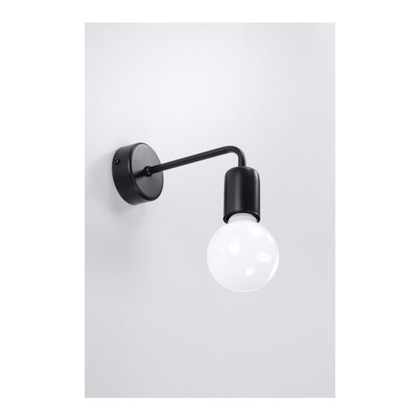 Melna sienas lampa Sollux Donato-image-1