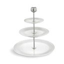 Balts trīsstāvīgs porcelāna trauks Kähler Design Hammershoi Etagere, ⌀ 28 cm
