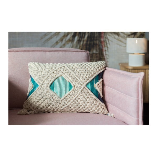 Krēmkrāsas spilvens ar Zuiver Evi pildījumu, 50 x 30 cm-image-2