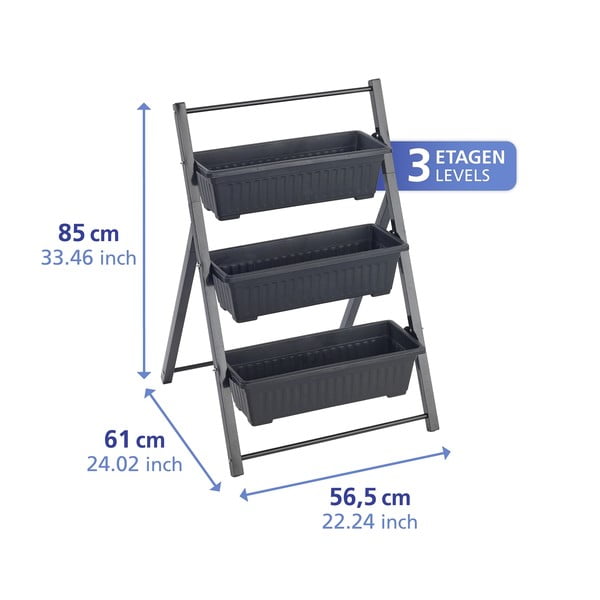 Metāla puķu podu statīvs (augstums 85 cm) Vertical – Maximex-image-2