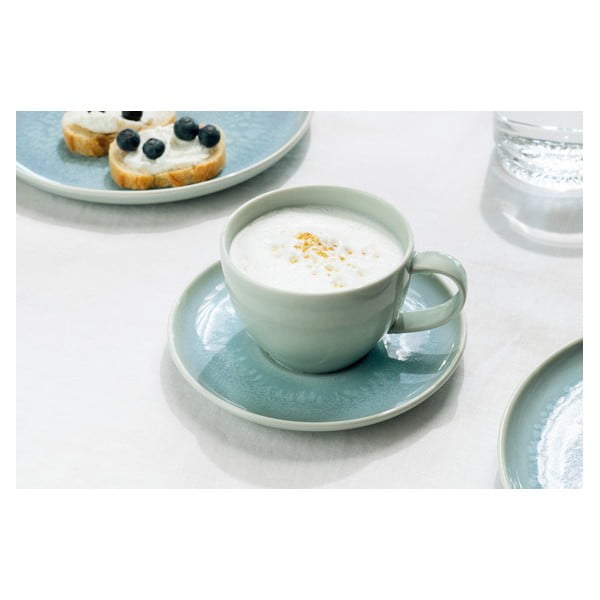 Zila/tirkīzzila porcelāna krūze kapučīno 250 ml Crafted Blueberry – like | Villeroy & Boch-image-1