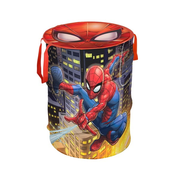 Uzglabāšanas grozs ar vāku Domopak Spiderman, augstums 50 cm