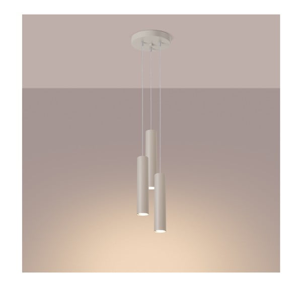 Krēmkrāsas piekaramā lampa ø 19,5 cm Castro – Sollux-image-2